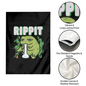Rippit Frog Meme Garden Flag Funny Stoner Bong Rip TS10 Print Your Wear