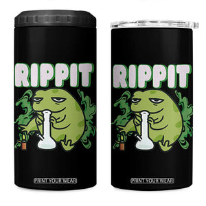 Rippit Frog Meme 4 in 1 Can Cooler Tumbler Funny Stoner Bong Rip TS10 One Size: 16 oz Black Print Your Wear