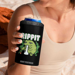 Rippit Frog Meme 4 in 1 Can Cooler Tumbler Funny Stoner Bong Rip TS10 Print Your Wear