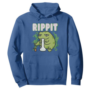 Rippit Frog Meme Hoodie Funny Stoner Bong Rip TS10 Royal Blue Print Your Wear