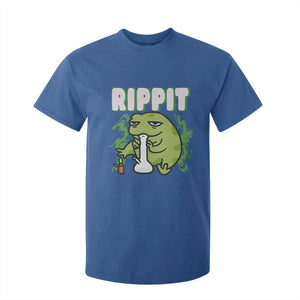 Rippit Frog Meme T Shirt For Kid Funny Stoner Bong Rip TS10 Royal Blue Print Your Wear