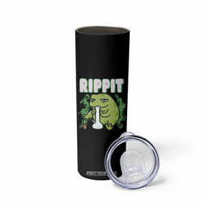 Rippit Frog Meme Skinny Tumbler Funny Stoner Bong Rip TS10 Print Your Wear
