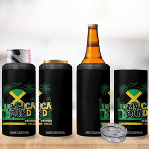 Jamaican Travel 4 in 1 Can Cooler Tumbler Straight Trippin Jamaica Vacation Retro TS10 Print Your Wear