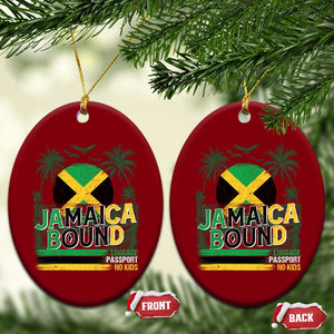 Jamaican Travel Ceramic Ornament Straight Trippin Jamaica Vacation Retro TS10 Print Your Wear