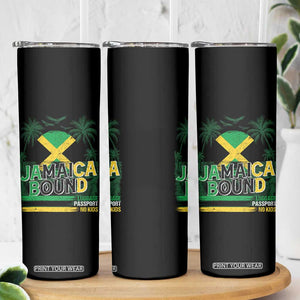 Jamaican Travel Skinny Tumbler Straight Trippin Jamaica Vacation Retro TS10 Print Your Wear