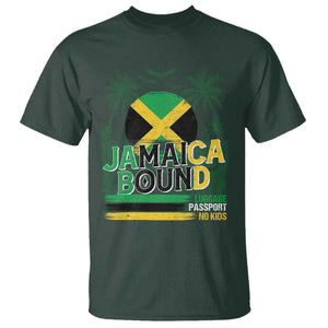 Jamaican Travel T Shirt Straight Trippin Jamaica Vacation Retro TS10 Dark Forest Green Print Your Wear