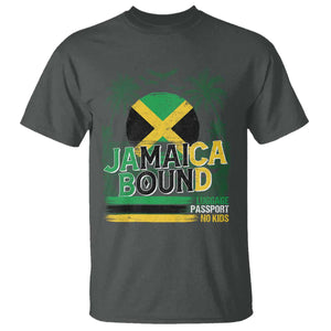 Jamaican Travel T Shirt Straight Trippin Jamaica Vacation Retro TS10 Dark Heather Print Your Wear