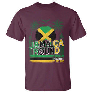Jamaican Travel T Shirt Straight Trippin Jamaica Vacation Retro TS10 Maroon Print Your Wear