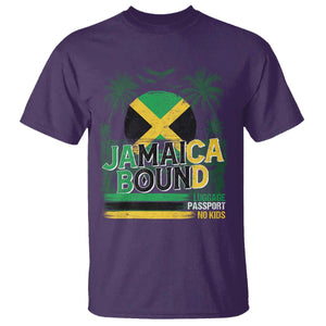 Jamaican Travel T Shirt Straight Trippin Jamaica Vacation Retro TS10 Purple Print Your Wear