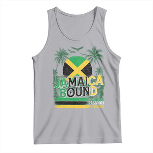 Jamaican Travel Tank Top Straight Trippin Jamaica Vacation Retro TS10 Athletic Heather Print Your Wear