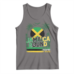 Jamaican Travel Tank Top Straight Trippin Jamaica Vacation Retro TS10 Deep Heather Print Your Wear