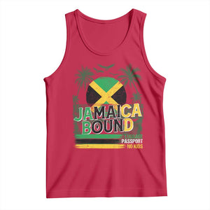 Jamaican Travel Tank Top Straight Trippin Jamaica Vacation Retro TS10 Red Print Your Wear