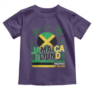 Jamaican Travel Toddler T Shirt Straight Trippin Jamaica Vacation Retro TS10 Purple Print Your Wear