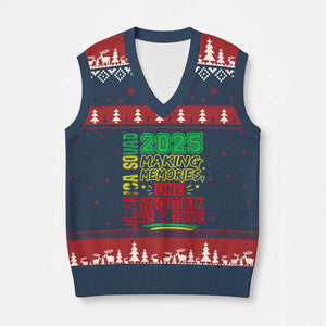 Vacation Jamaica 2025 V-Neck Knit Sweater Vest Matching Family Jamaica Squad TS10 Navy Red Print Your Wear
