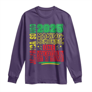 Vacation Jamaica 2025 Long Sleeve Shirt Matching Family Jamaica Squad TS10 Purple Print Your Wear