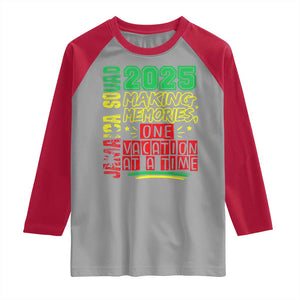 Vacation Jamaica 2025 Raglan Shirt Matching Family Jamaica Squad TS10 Sport Gray Red Print Your Wear
