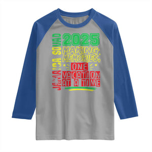 Vacation Jamaica 2025 Raglan Shirt Matching Family Jamaica Squad TS10 Sport Gray Royal Print Your Wear