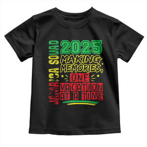 Vacation Jamaica 2025 Toddler T Shirt Matching Family Jamaica Squad TS10 Black Print Your Wear