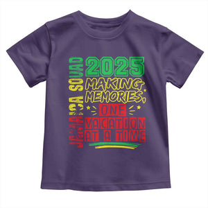 Vacation Jamaica 2025 Toddler T Shirt Matching Family Jamaica Squad TS10 Purple Print Your Wear