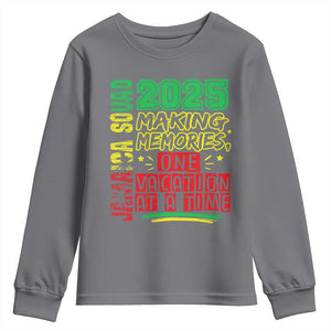 Vacation Jamaica 2025 Youth Sweatshirt Matching Family Jamaica Squad TS10 Charcoal Print Your Wear
