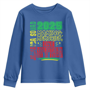 Vacation Jamaica 2025 Youth Sweatshirt Matching Family Jamaica Squad TS10 Royal Blue Print Your Wear