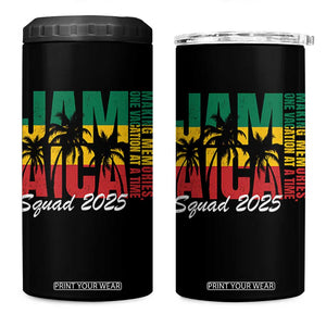 Family Vacation Jamaica 2025 4 in 1 Can Cooler Tumbler Matching Girls Trip Jamaica Squad TS10 One Size: 16 oz Black Print Your Wear