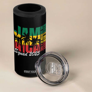 Family Vacation Jamaica 2025 4 in 1 Can Cooler Tumbler Matching Girls Trip Jamaica Squad TS10 Print Your Wear