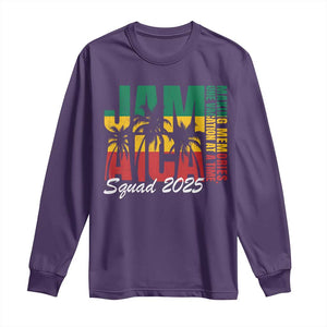 Family Vacation Jamaica 2025 Long Sleeve Shirt Matching Girls Trip Jamaica Squad TS10 Purple Print Your Wear