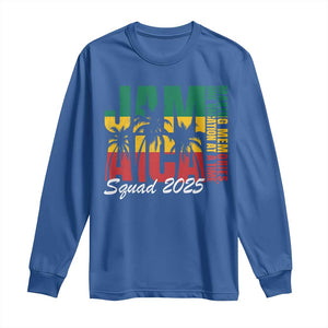 Family Vacation Jamaica 2025 Long Sleeve Shirt Matching Girls Trip Jamaica Squad TS10 Royal Blue Print Your Wear