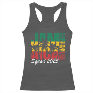 Family Vacation Jamaica 2025 Racerback Tank Top Matching Girls Trip Jamaica Squad TS10 Dark Heather Print Your Wear