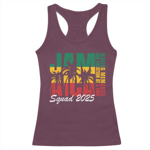 Family Vacation Jamaica 2025 Racerback Tank Top Matching Girls Trip Jamaica Squad TS10 Maroon Print Your Wear