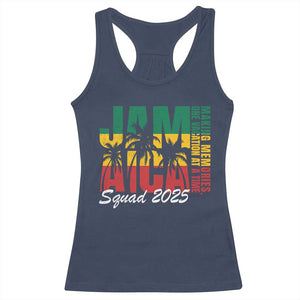 Family Vacation Jamaica 2025 Racerback Tank Top Matching Girls Trip Jamaica Squad TS10 Navy Print Your Wear