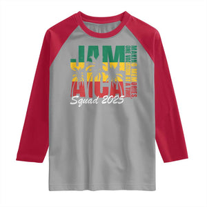 Family Vacation Jamaica 2025 Raglan Shirt Matching Girls Trip Jamaica Squad TS10 Sport Gray Red Print Your Wear