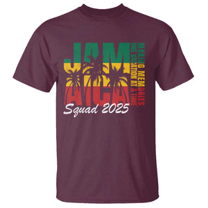 Family Vacation Jamaica 2025 T Shirt Matching Girls Trip Jamaica Squad TS10 Maroon Print Your Wear