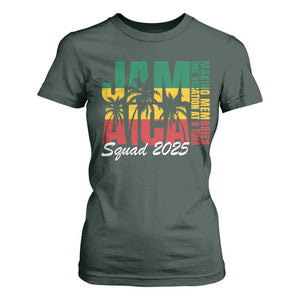 Family Vacation Jamaica 2025 T Shirt For Women Matching Girls Trip Jamaica Squad TS10 Dark Forest Green Print Your Wear