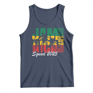 Family Vacation Jamaica 2025 Tank Top Matching Girls Trip Jamaica Squad TS10 Navy Print Your Wear