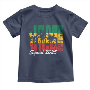 Family Vacation Jamaica 2025 Toddler T Shirt Matching Girls Trip Jamaica Squad TS10 Navy Print Your Wear