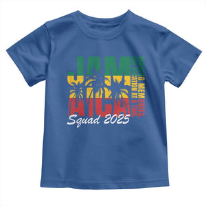 Family Vacation Jamaica 2025 Toddler T Shirt Matching Girls Trip Jamaica Squad TS10 Royal Blue Print Your Wear