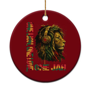 One Love Rasta Lion Ceramic Ornament Rastafari Reggae Jamaica Roots Lion of Judah Dreadlocks TS10 1pc Red Print Your Wear