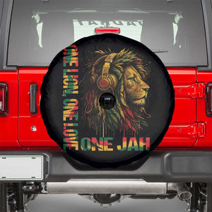 One Love Rasta Lion Spare Tire Cover Rastafari Reggae Jamaica Roots Lion of Judah Dreadlocks TS10 Black Print Your Wear