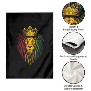 Rasta Reggae Lion Garden Flag Jamaican Pride Lion of Judah Gift for Rastafari TS10 Print Your Wear