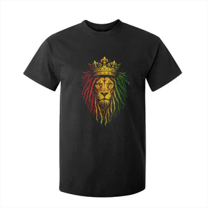 Rasta Reggae Lion T Shirt For Kid Jamaican Pride Lion of Judah Gift for Rastafari TS10 Black Print Your Wear