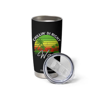 Jamaican Reggae Vibes Tumbler Cup Retro Rasta Sunset Chill Chillin Di Right Way TS10 Print Your Wear