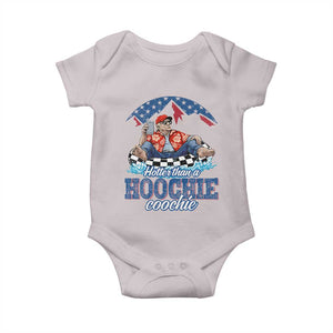 Trump Hotter Than A Hoochie Coochie Baby Onesie TS10 Ice Gray Print Your Wear