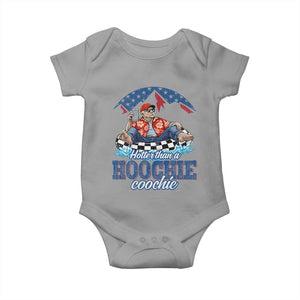 Trump Hotter Than A Hoochie Coochie Baby Onesie TS10 Sport Gray Print Your Wear