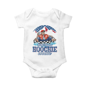 Trump Hotter Than A Hoochie Coochie Baby Onesie TS10 White Print Your Wear
