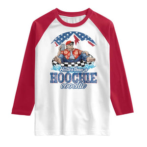 Trump Hotter Than A Hoochie Coochie Raglan Shirt TS10 White Red Print Your Wear