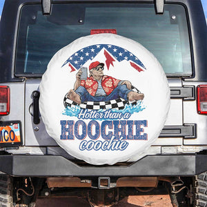 Trump Hotter Than A Hoochie Coochie Spare Tire Cover TS10 No hole White Print Your Wear