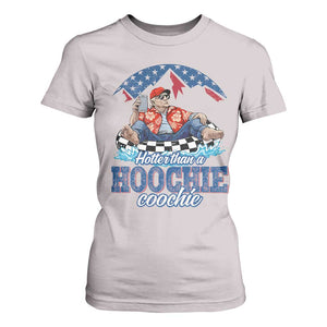 Trump Hotter Than A Hoochie Coochie T Shirt For Women TS10 Ice Gray Print Your Wear