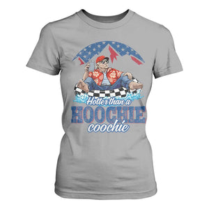 Trump Hotter Than A Hoochie Coochie T Shirt For Women TS10 Sport Gray Print Your Wear